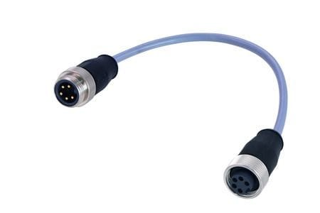 HARTING - 7/8 Cable Assembly 4p+PE st/st f/m 2,0m
