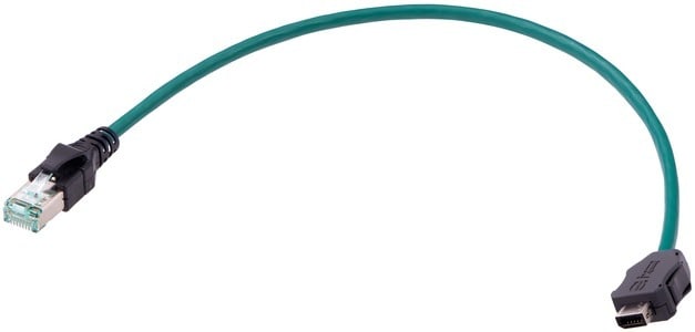 HARTING - ix Ind. - DB RJ45 Cat.6A FRNC green 0,5m