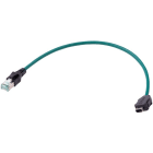 HARTING - ix Ind. - DB RJ45 Cat.6A FRNC green 0,5m