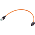 HARTING - ix Ind. -DB RJ45 Cat.6A FRNC orange 0,5m