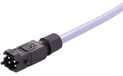 HARTING - Han1A CA 3+PE -latch m/- PVC 10m