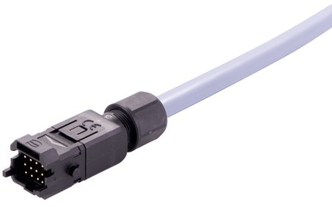 HARTING - Han1A CA 12 Pole +latch m/- PVC 10m