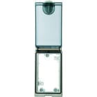 HARTING - Rahmen 1-fach, vernickelt,Plastik Deckel