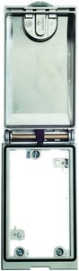 HARTING - Rahmen 1-fach, vernickelt,Metall Deckel