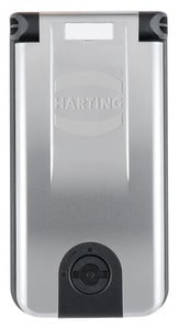 HARTING - Rahmen 1-fach, Plastik metallisiert