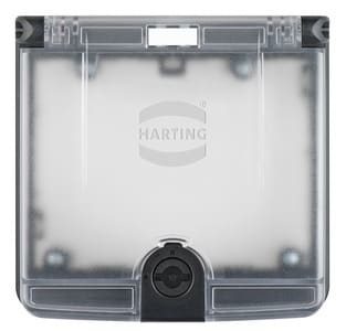 HARTING - Rahmen 2-fach, Plastik transparent