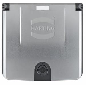 HARTING - Rahmen 2-fach, Plastik metallisiert
