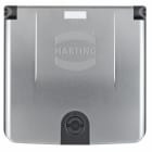 HARTING - Rahmen 2-fach, Plastik metallisiert