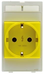 HARTING - Steckdosenmodul Deutschland gelb (VDE)