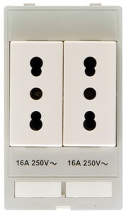 HARTING - Steckdosenmodul 2-fach Italien (CEI)