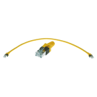 HARTING - RJ45 Patchkabel Kat.6A 1:1 PUR ölbeständig LSOH gelb 1m