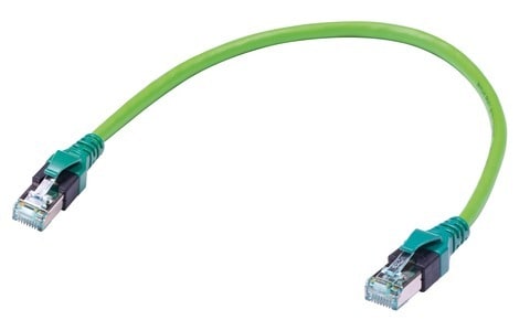 HARTING - RJ45 Patchkabel Kat.6A 1:1 PUR ölbeständig LSOH grün 15m