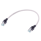 HARTING - RJ45 Patchkabel Kat.6A 1:1 PUR ölbeständig LSOH grau 1m