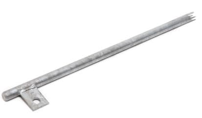 ERDUNGSMATERIAL - Erdspiess Stahl verzinkt mit Anschlusslasche Ø16mm 2000mm