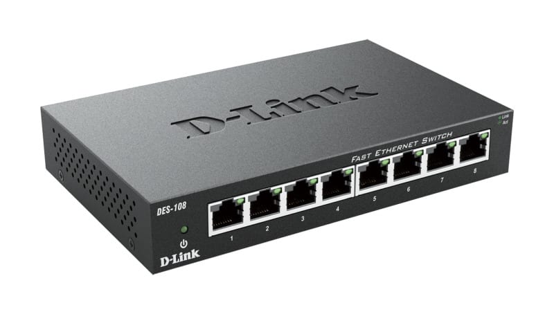 D-LINK - 8-Port Layer2 Fast Ethernet Switch