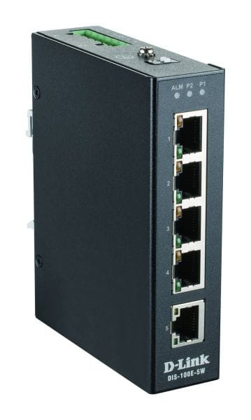 D-LINK - 5-Port Unmanaged Layer2 Fast Ethernet Industrial Switch