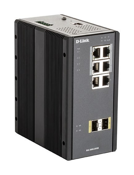 D-LINK - 8 Port Layer2 Managed Gigabit PoE Industrial Switch