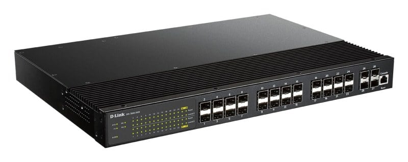 D-LINK - 28-Port Layer2 Managed Gigabit Industrial Fiber Switch 4x 10G