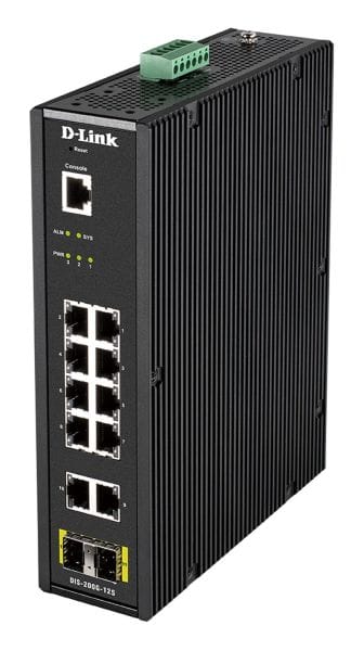 D-LINK - 12-Port Layer2 Smart Managed Gigabit Industrial Switch