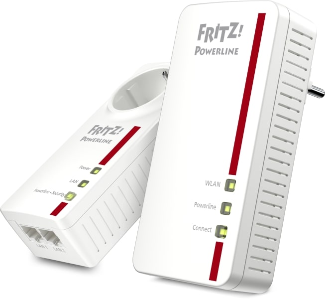 AVM - Powerline Adapter Set 1200MBit - 1xRJ45 10/100/1000MBit WLAN