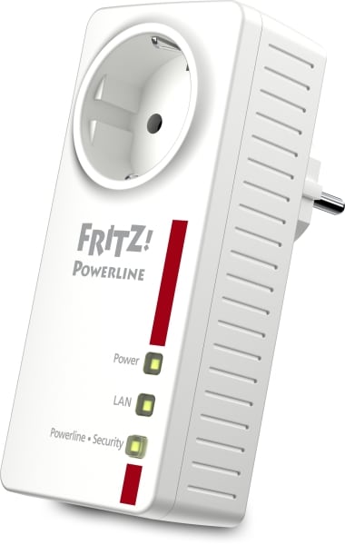 AVM - Powerline Einzel Adapter 1200MBit - 2xRJ45 10/100/1000MBit