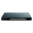 D-LINK - 28-Port Smart Managed PoE+ Gigabit Stack Switch 4x 2.5 GE, 4x 10G