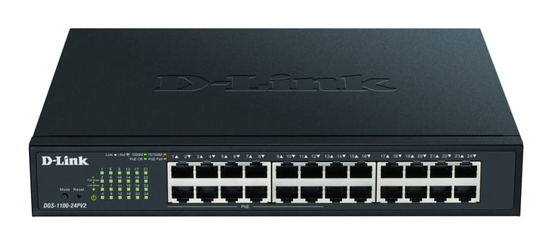 D-LINK - 24-Port Layer2 PoE Gigabit Smart Switch