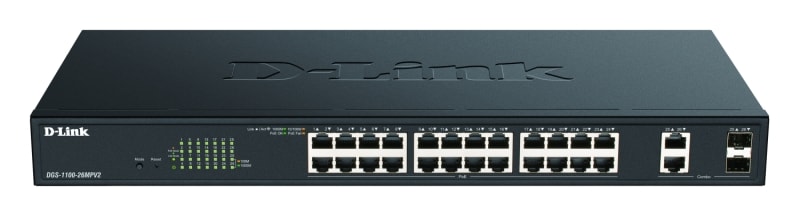 D-LINK - 26-Port Layer2 PoE+ Gigabit Smart Managed Switch