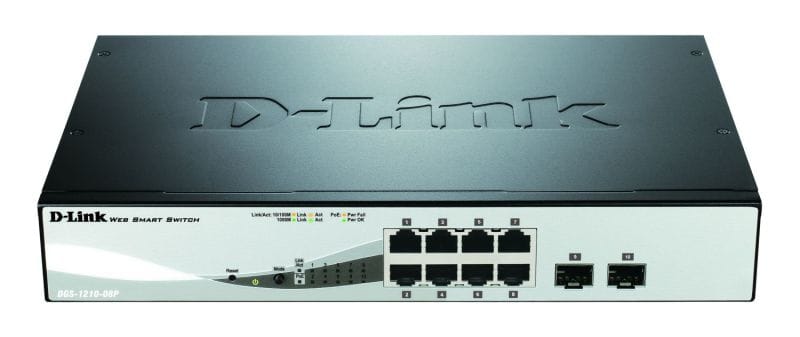 D-LINK - 8-Port Layer2 PoE Smart Managed Gigabit Switch