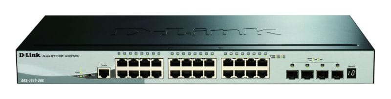 D-LINK - 28-Port Smart Managed Gigabit Stack Switch 4x 10G
