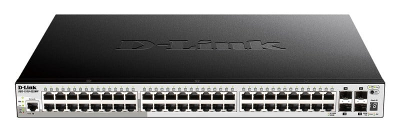 D-LINK - 52-Port Smart Managed PoE+ Gigabit Stack Switch 4x 10G