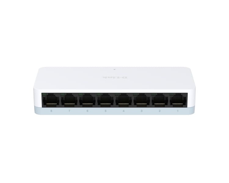 D-LINK - 8-Port Fast Ethernet Unmanaged Desktop Switch