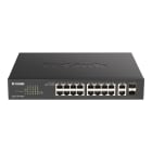 D-LINK - 18-Port Layer2 PoE Gigabit Smart Switch