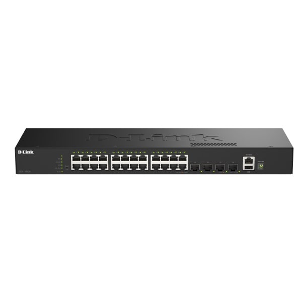D-LINK - 28-Port Smart Managed Gigabit Stack Switch 4x 10G