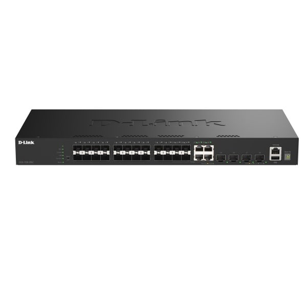 D-LINK - 28-Port Smart Managed Gigabit Stack Switch 4x 10G