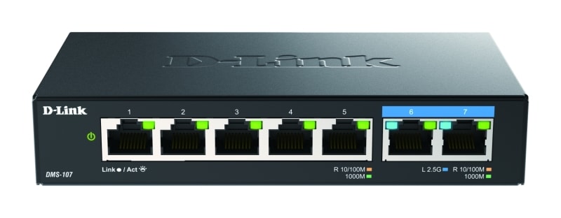 D-LINK - 7-Port Multi-Gigabit Unmanaged Switch