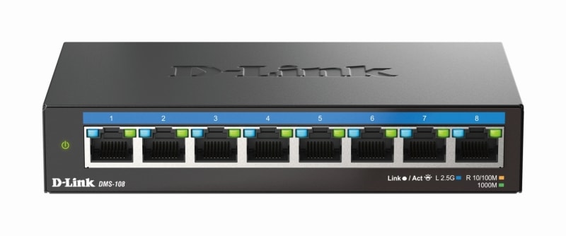 D-LINK - 8-Port Multi-Gigabit Unmanaged Switch