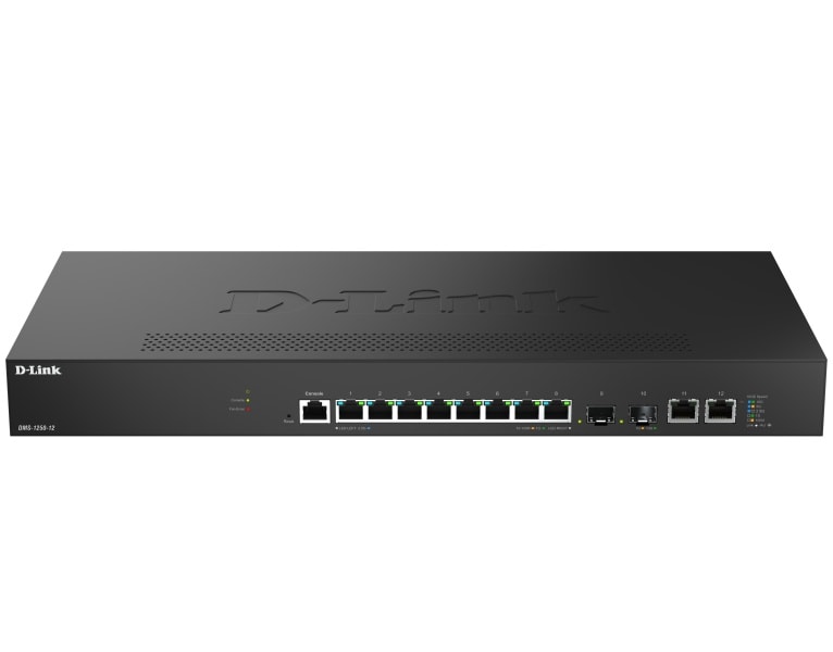 D-LINK - 12-Port Multi-Gigabit Smart Managed Switch