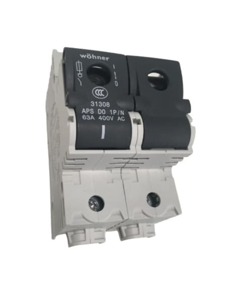 WÖHNER - Neozed-LTS D0. 63A 1P+N (AMBUS)