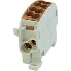 HORA ETEC - Hauptleitungsklemme 25mm² 1x4 braun BGV A2 anreihbar