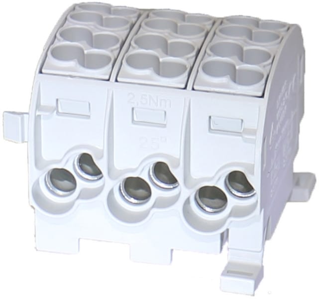 HORA ETEC - Hauptleitungsklemme 25mm² 3x4 grün BGV A2 anreihbar