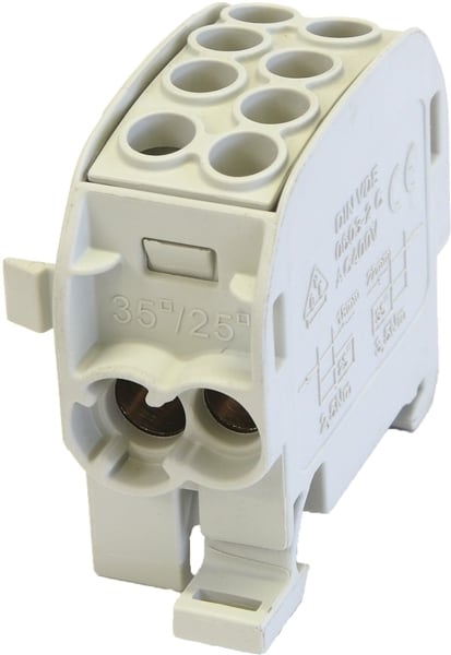 HORA ETEC - Hauptleitungsklemme 35mm² 1x4 grau BGV A2 anreihbar