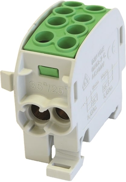 HORA ETEC - Hauptleitungsklemme 35mm² 1x4 grün BGV A2 anreihbar