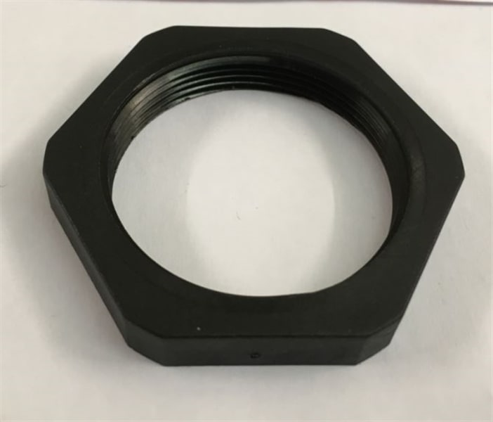 SIB - ADR - GPO Gegenmutter M25 PA6 RAL9005 Schlüsselweite 30mm