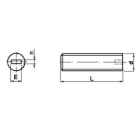 E-TERM - Gewindestift M5x15 NYLON66 5183/5/15/05