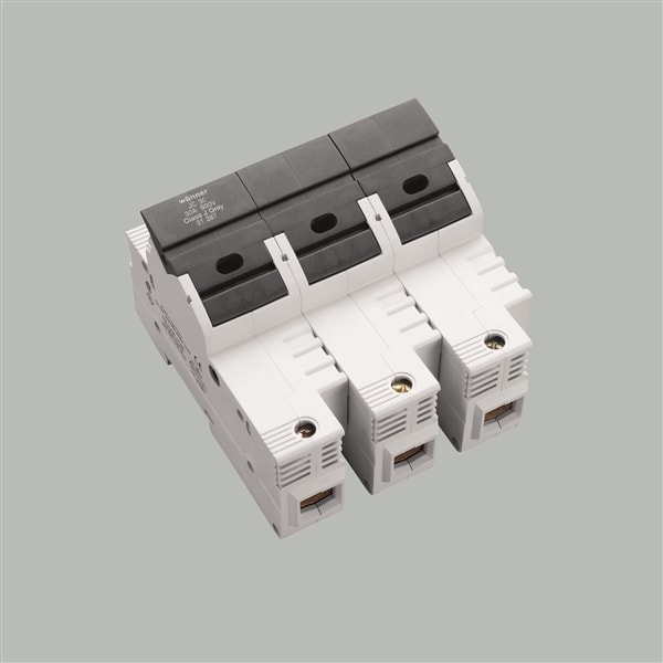 WÖHNER - 31287 Sicherungshalter, max. 30A, 600V AC, Class J, 3-polig