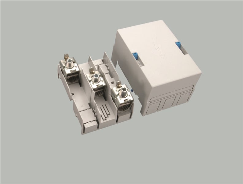 WÖHNER - 01754 Anschlussklemmenplatte 3pol. 120-300mm²