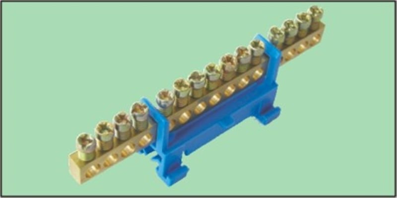 HORA ETEC - 651 N/12 blau Nullleiterklemmblock 16mm² 12pol