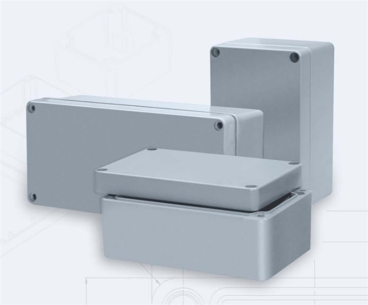 E-TERM - ETA 708055 RJ05 Aluminiumgehäuse (75x80x57)