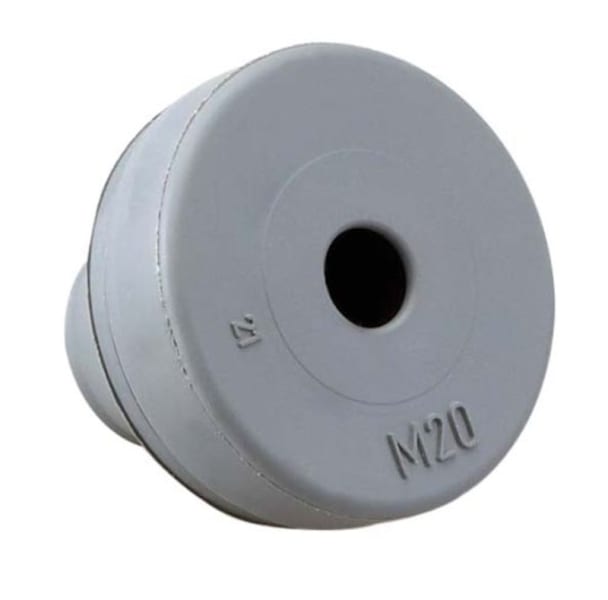 E-TERM - Rutaseal 12 ISO grau RAL7001 KB 4-7 mm, EPDM, IP67